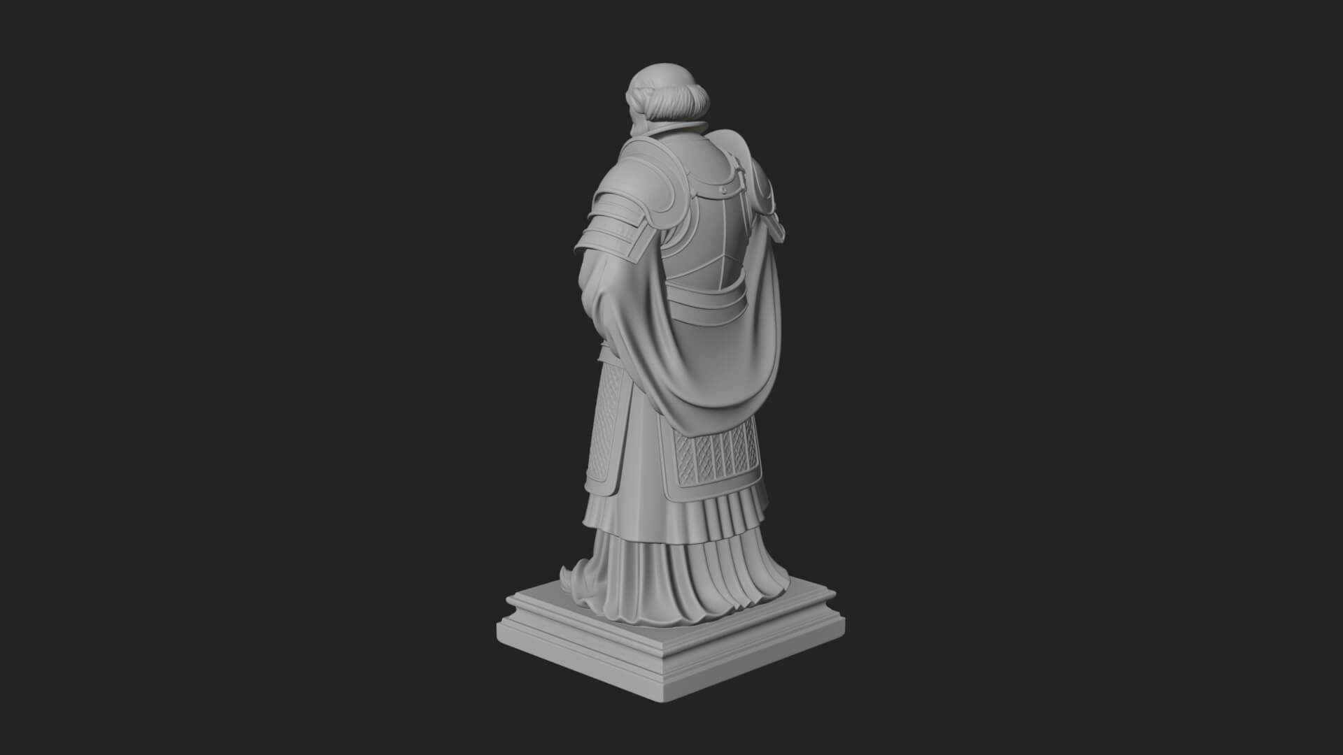Purple Armor Elder Bust Design 13 3D Print Model 3D Model