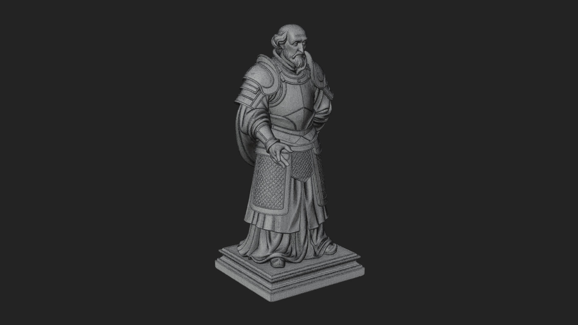 Purple Armor Elder Bust Design 13 3D Print Model 3D Model