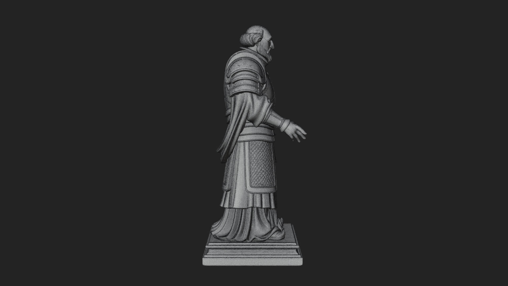 Purple Armor Elder Bust Design 13 3D Print Model 3D Model