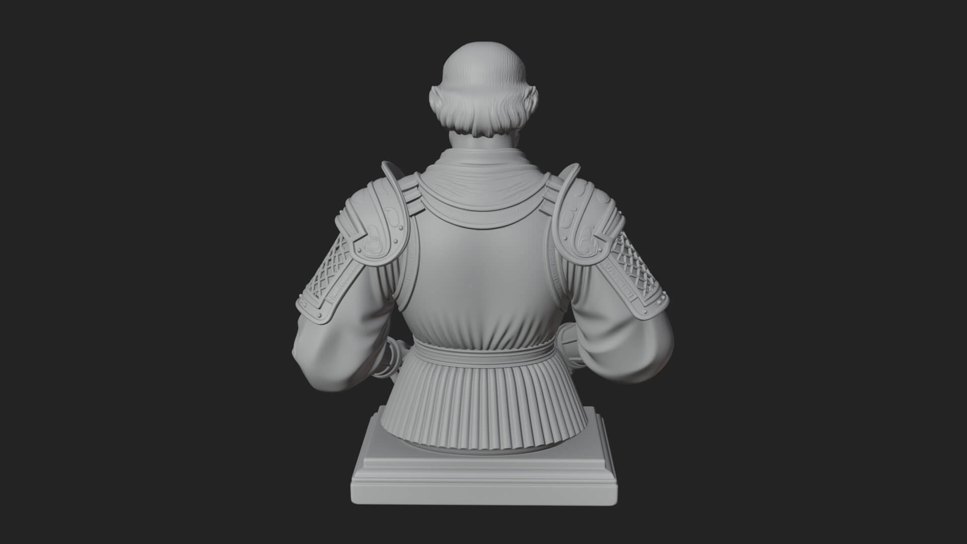 Purple Armor Elder Bust Design 14 3D Print Model 3D Model