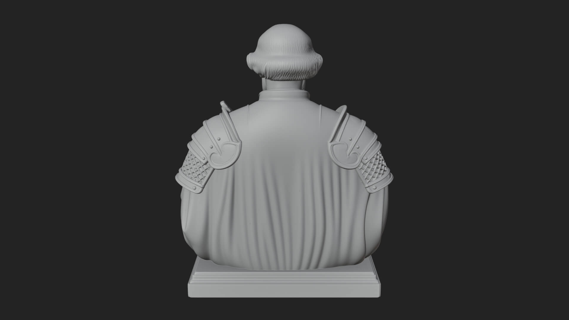 Purple Armor Elder Bust Design 15 3D Print Model 3D Model