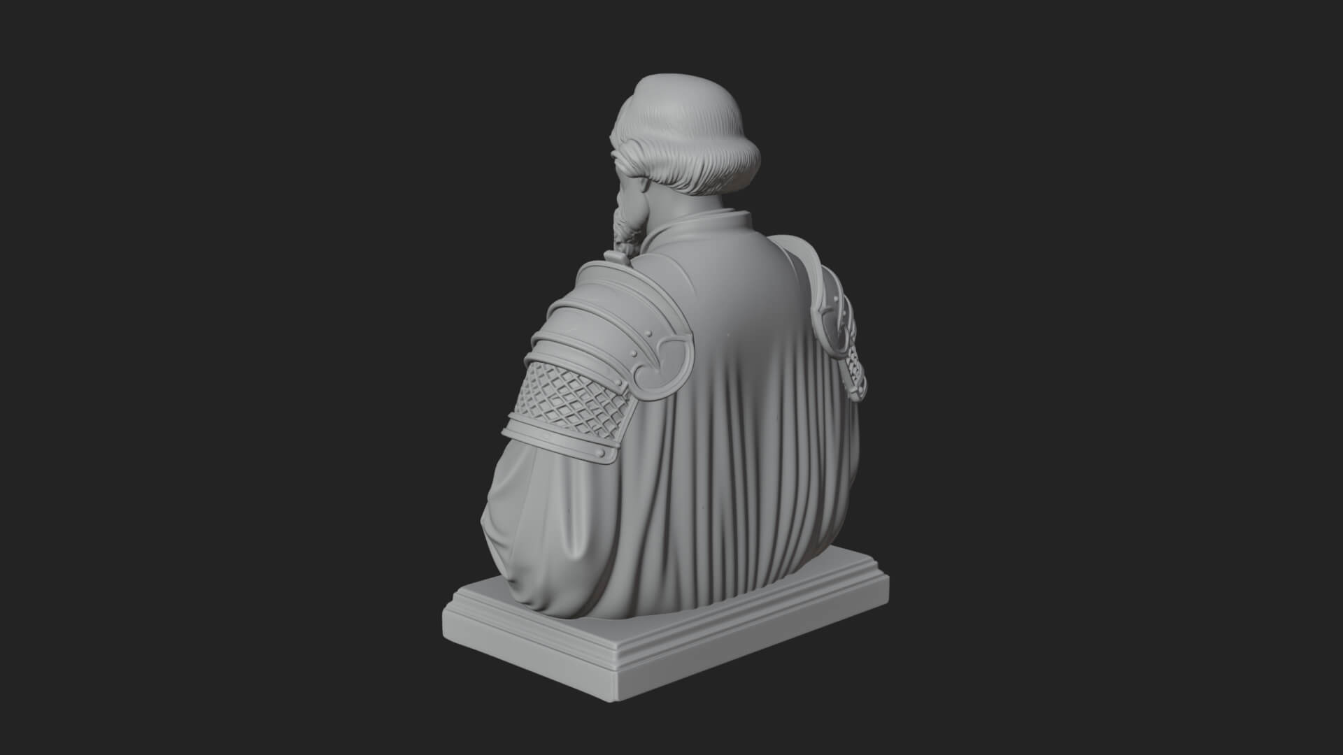 Purple Armor Elder Bust Design 15 3D Print Model 3D Model