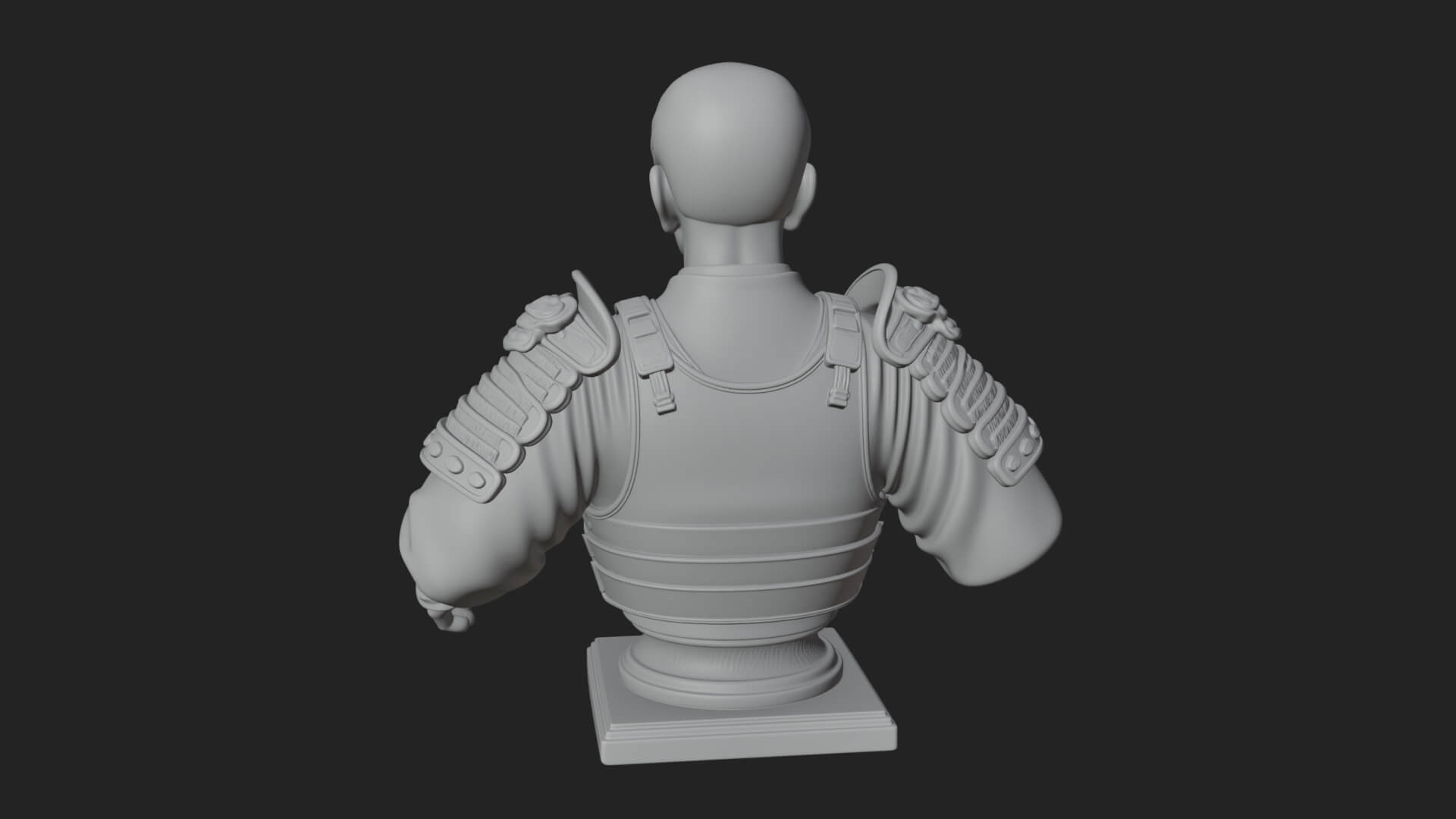 Purple Armor Elder Bust Design 8 3D Print Model 3D Model
