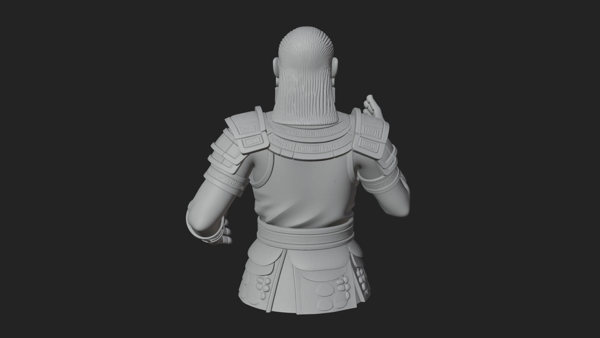 Purple Armor Elder Bust Design 9 3D Print Model 3D Model