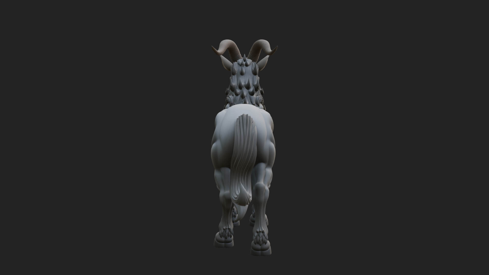 Qilin Deer Beast Statue Design 15 3D Print Model 3D Model