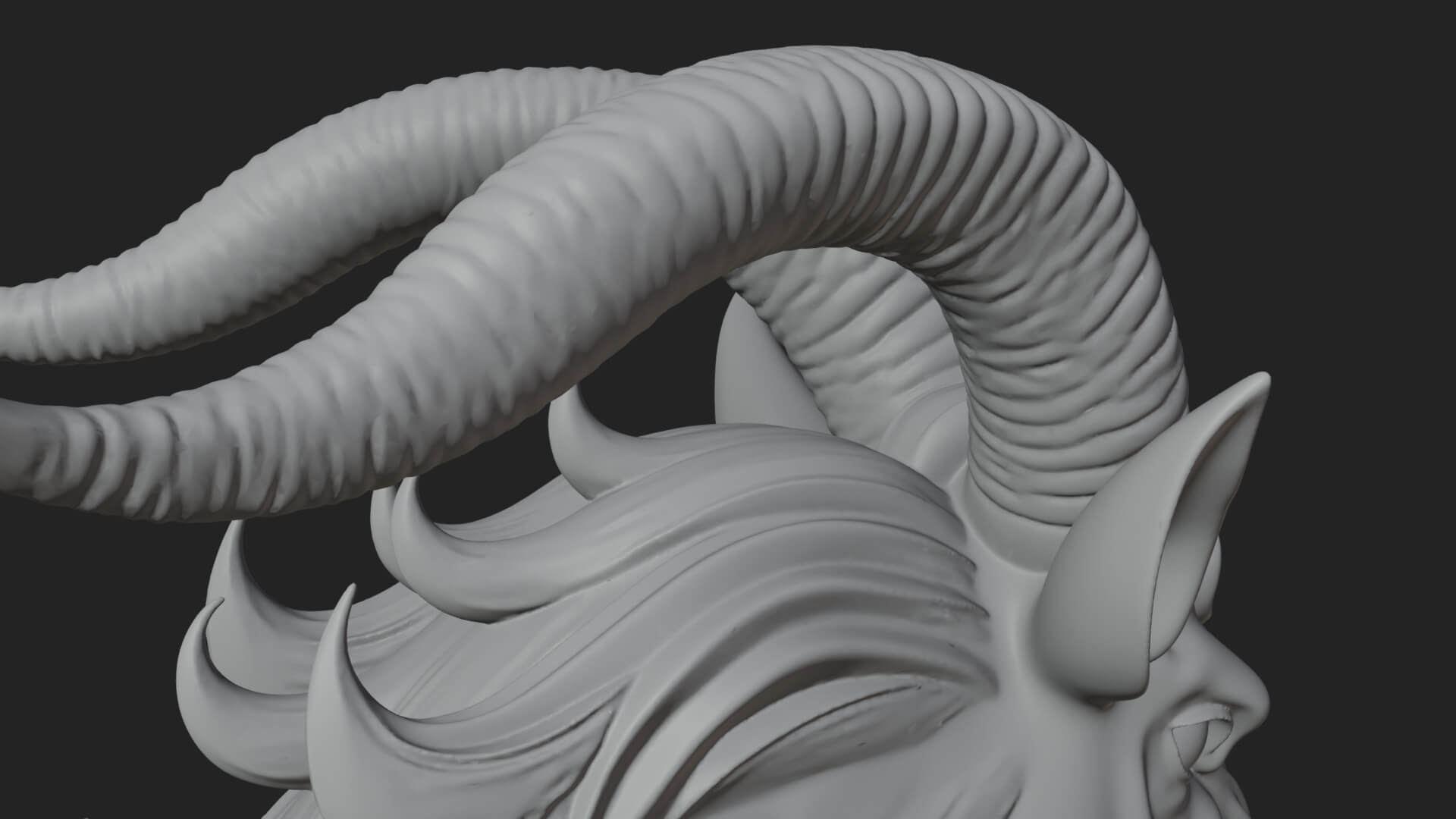 Qilin Deer Beast Statue Design 15 3D Print Model 3D Model
