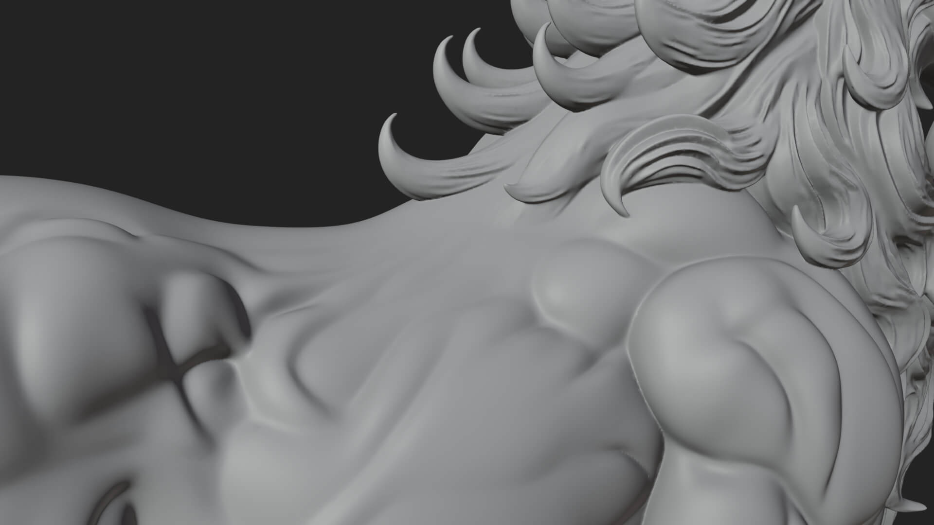 Qilin Deer Beast Statue Design 15 3D Print Model 3D Model