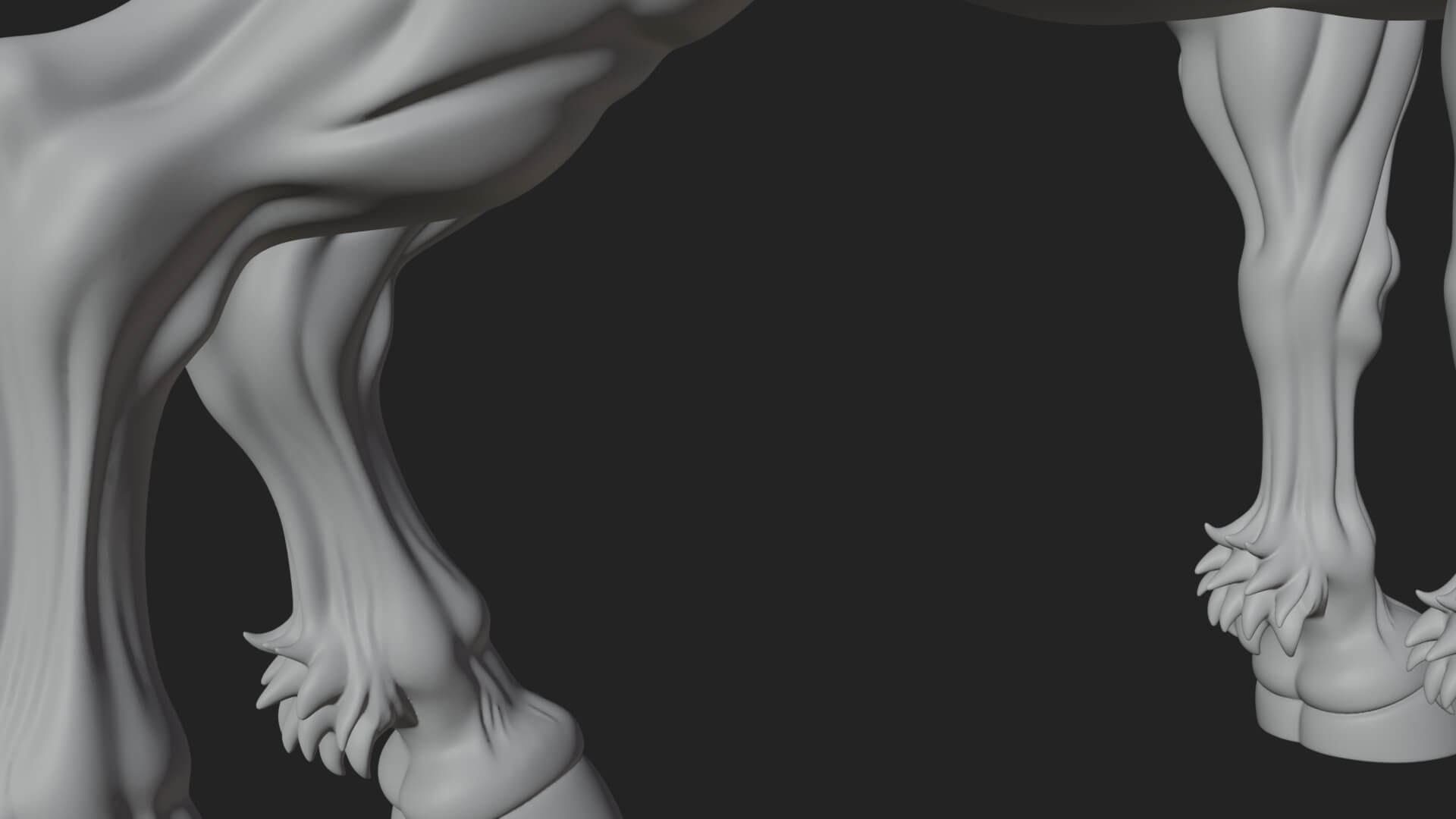 Qilin Deer Beast Statue Design 15 3D Print Model 3D Model