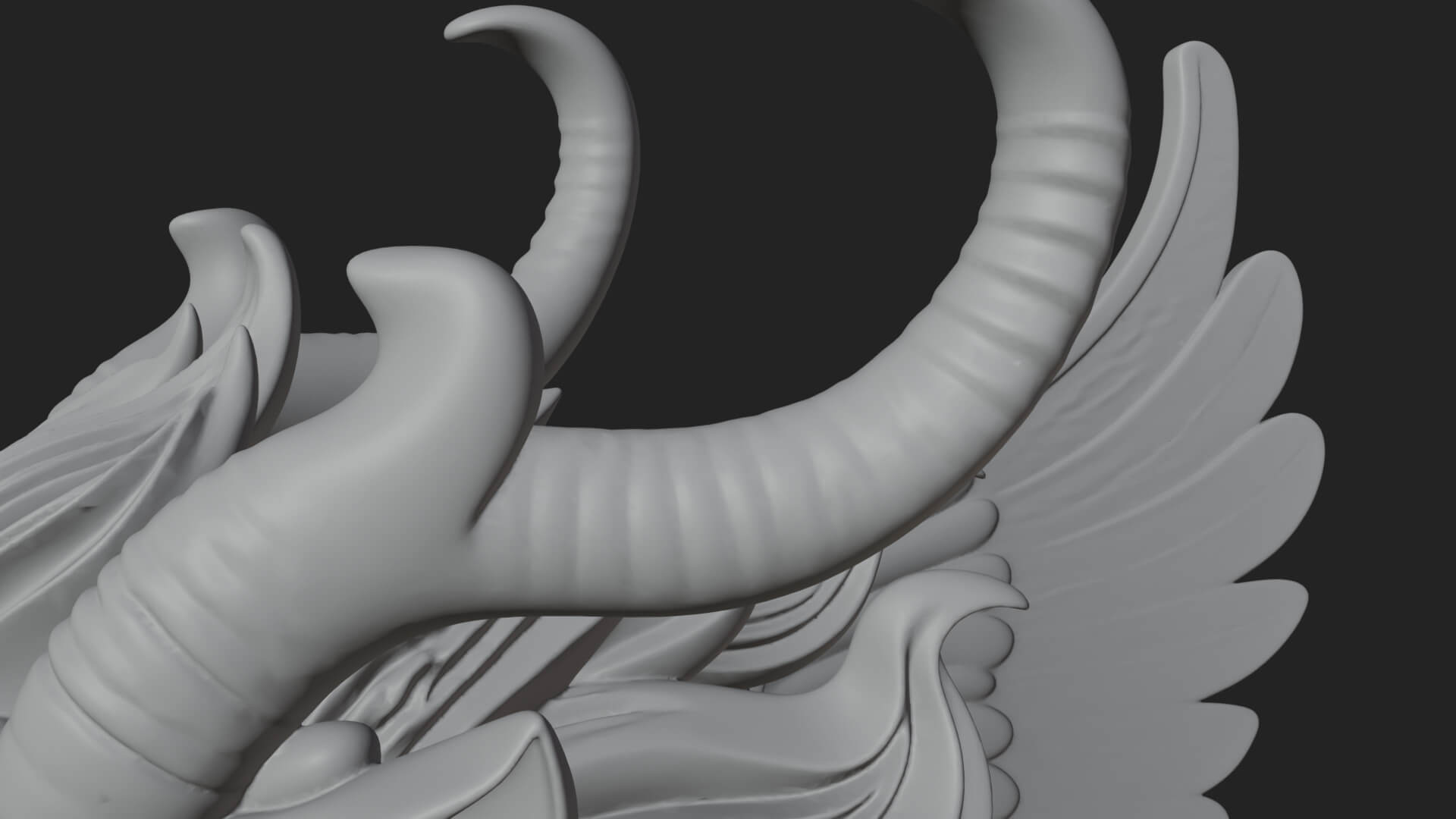 Qilin Deer Beast Statue Design 17 3D Print Model 3D Model