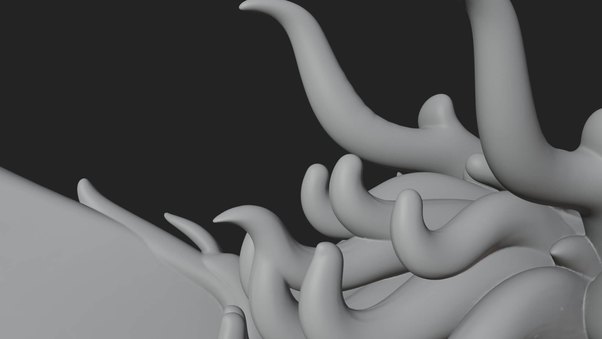 Qilin Deer Beast Statue Design 3 3D Print Model 3D Model