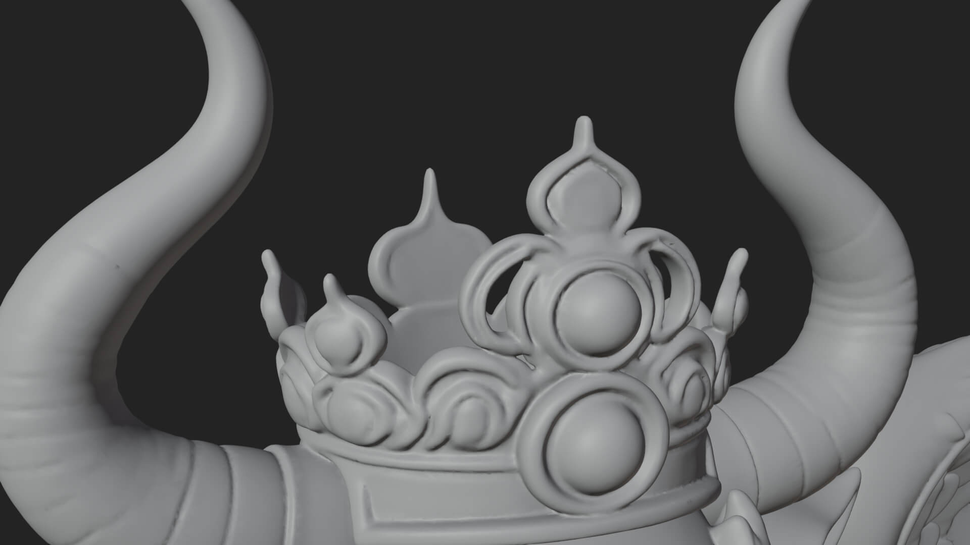 Qilin Deer Beast Statue Design 6 3D Print Model 3D Model