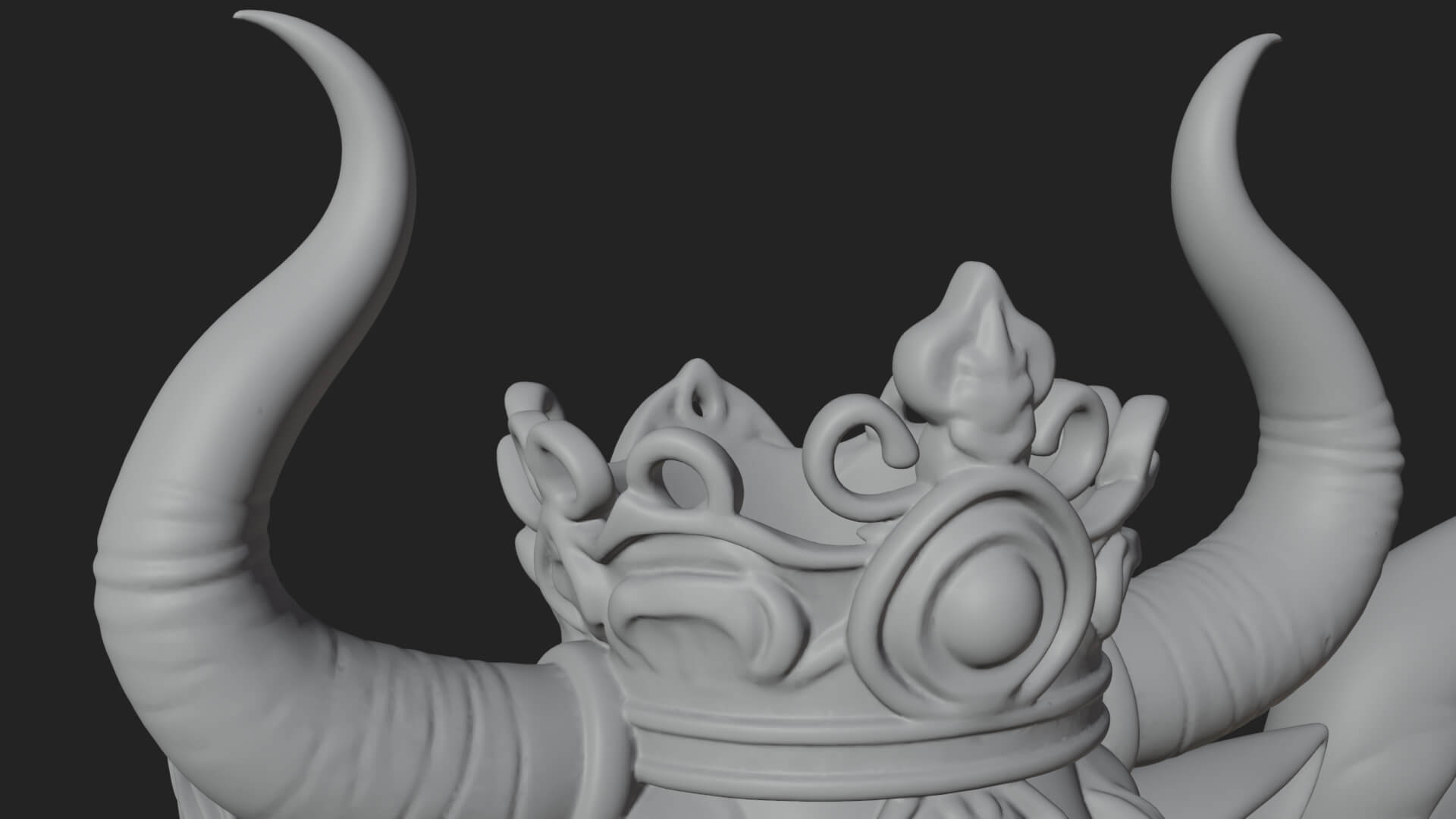 Qilin Deer Beast Statue Design 7 3D Print Model 3D Model
