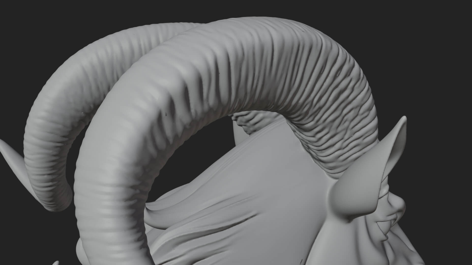 Qilin Deer Beast Statue Design 9 3D Print Model 3D Model
