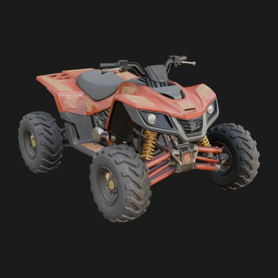 Quad Bike ATV Model Design 1 3D Print Model