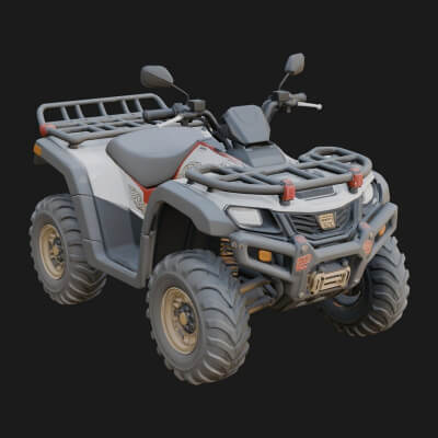 Quad Bike ATV Model Design 3 3D Print Model