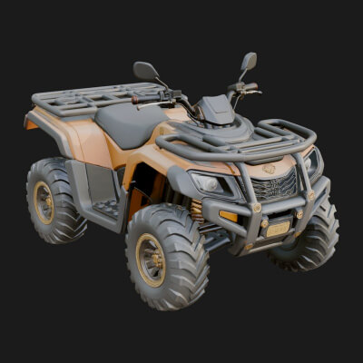 Quad Bike ATV Model Design 5 3D Print Model