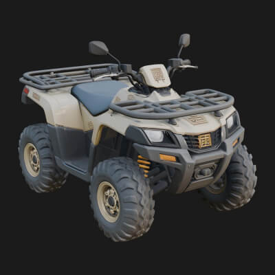 Quad Bike ATV Model Design 7 3D Print Model