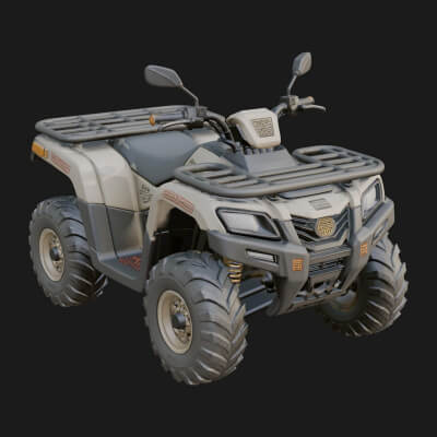 Quad Bike ATV Model Design 8 3D Print Model