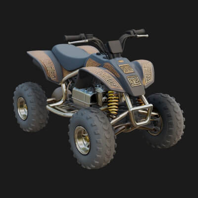 Quad Bike ATV Model Design 9 3D Print Model