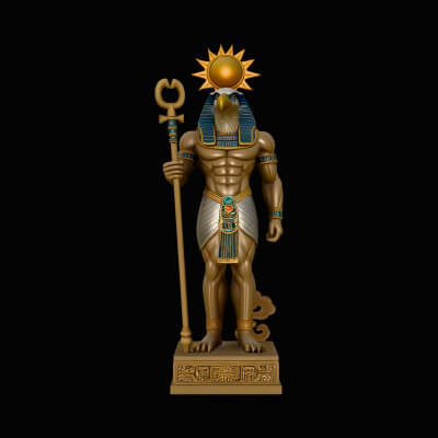 Ra Sun God Statue Design 1 3D Print Model