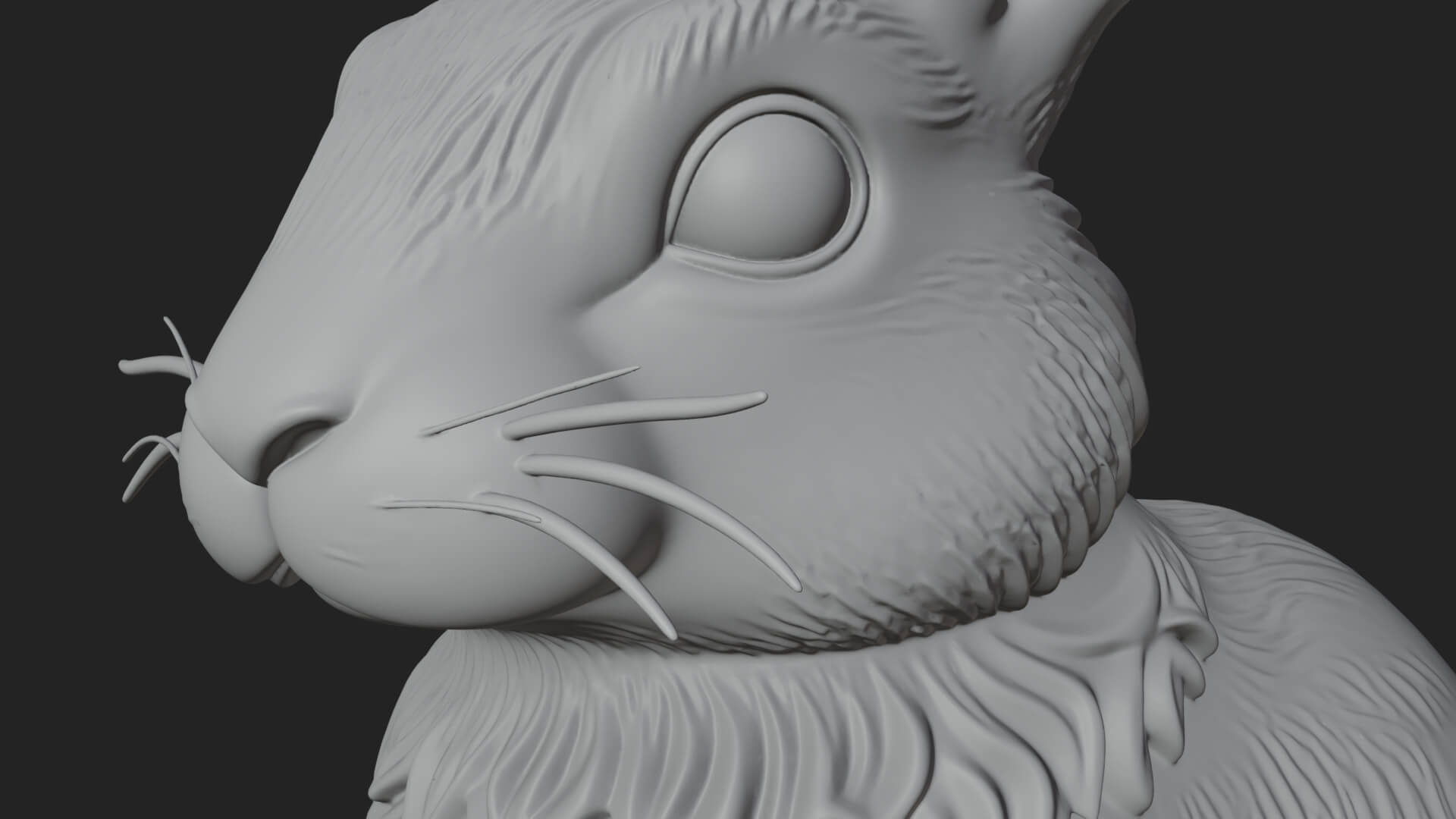 Rabbit Candle Holder Statue Design 2 3D Print Model 3D Model