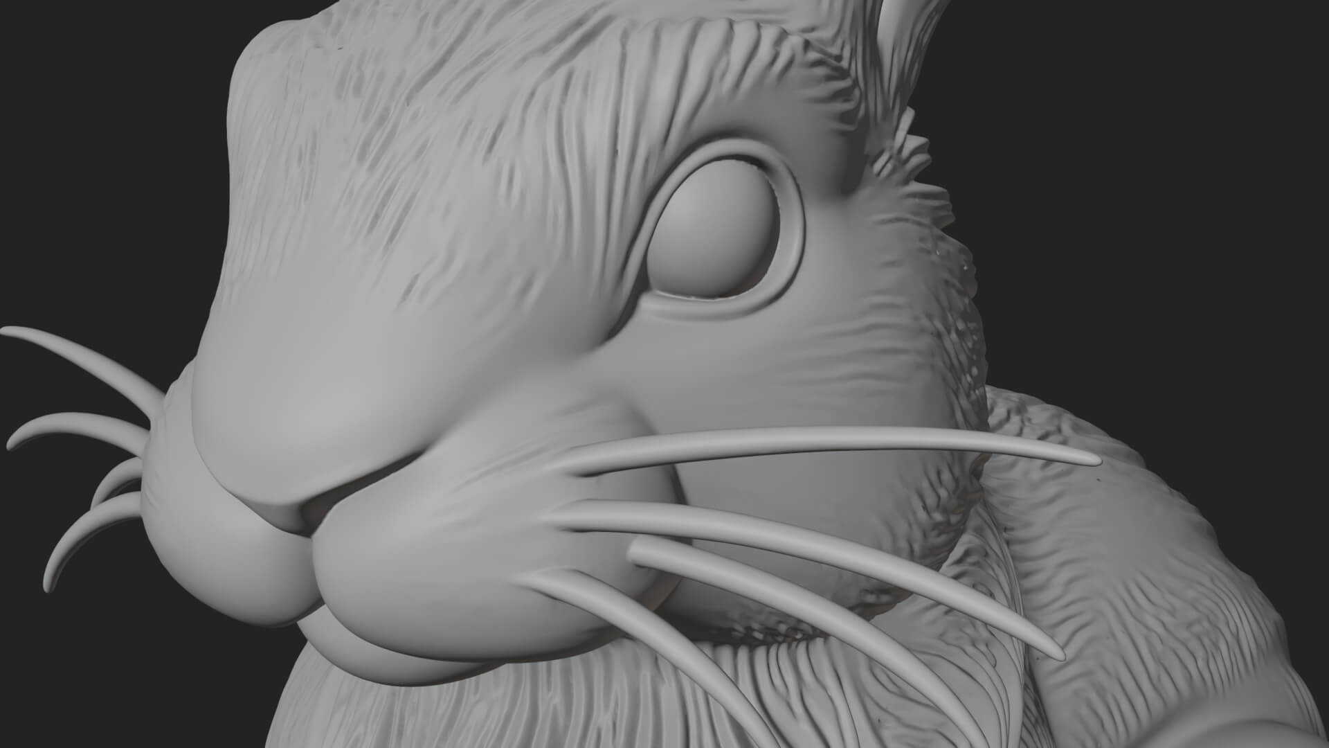 Rabbit Candle Holder Statue Design 3 3D Print Model 3D Model