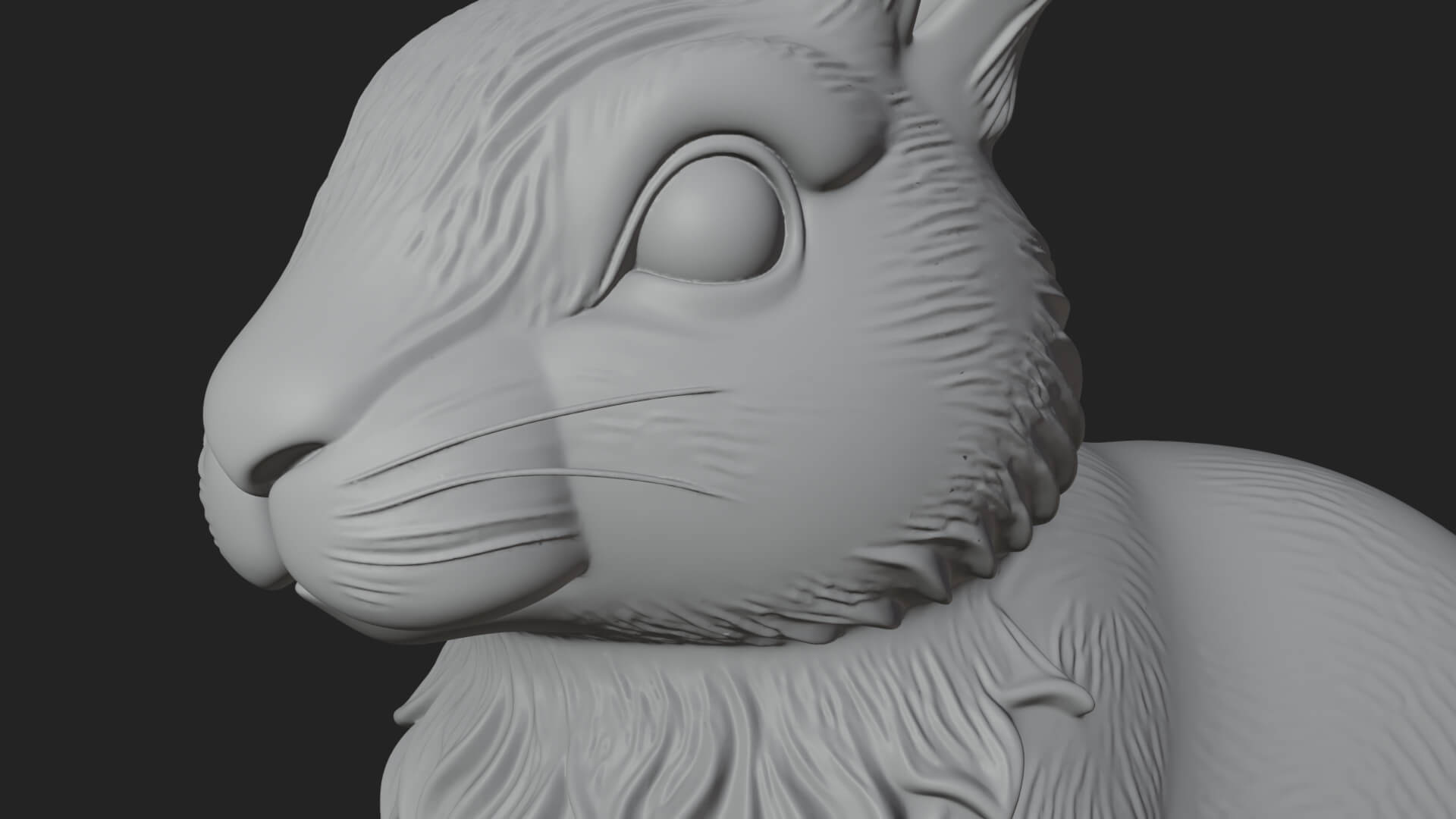 Rabbit Candle Holder Statue Design 4 3D Print Model 3D Model