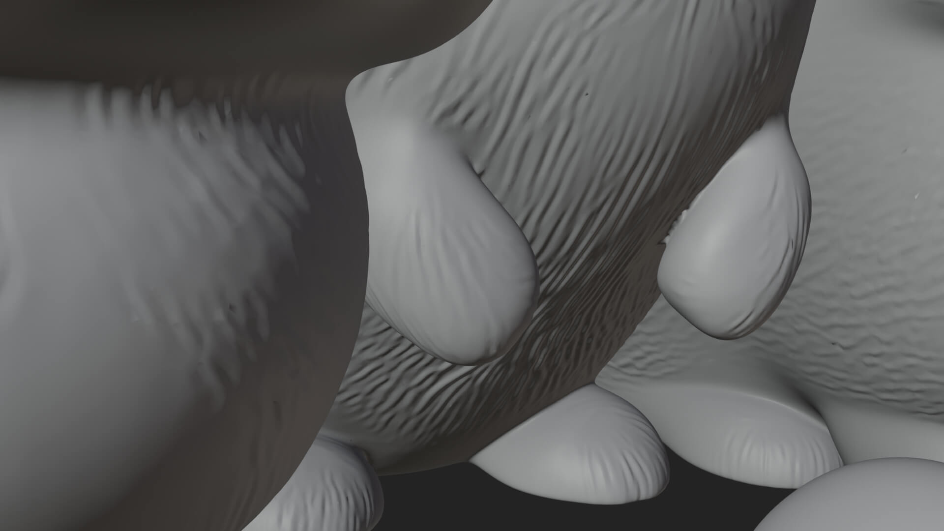 Rabbit Family Group Statue Design 1 3D Print Model 3D Model