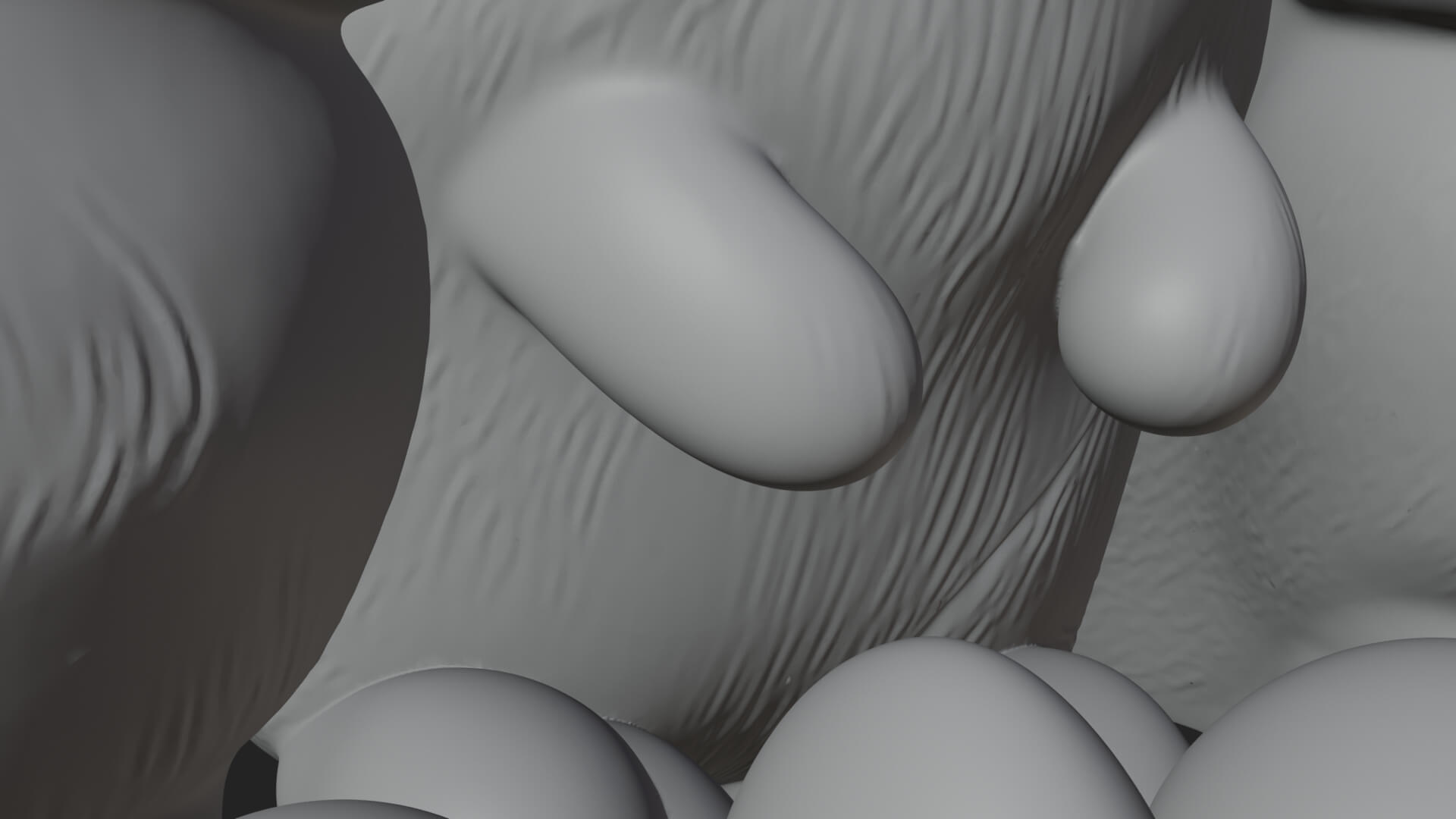 Rabbit Family Group Statue Design 2 3D Print Model 3D Model