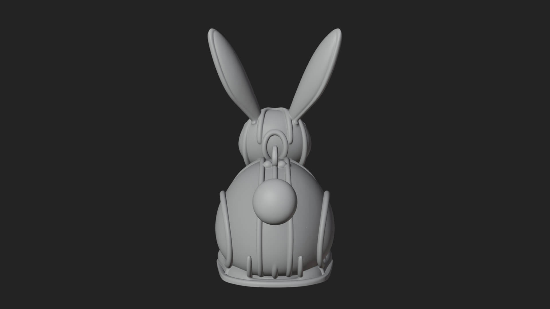 Rabbit Shaped Glass Lantern Model Design 1 3D Print Model 3D Model