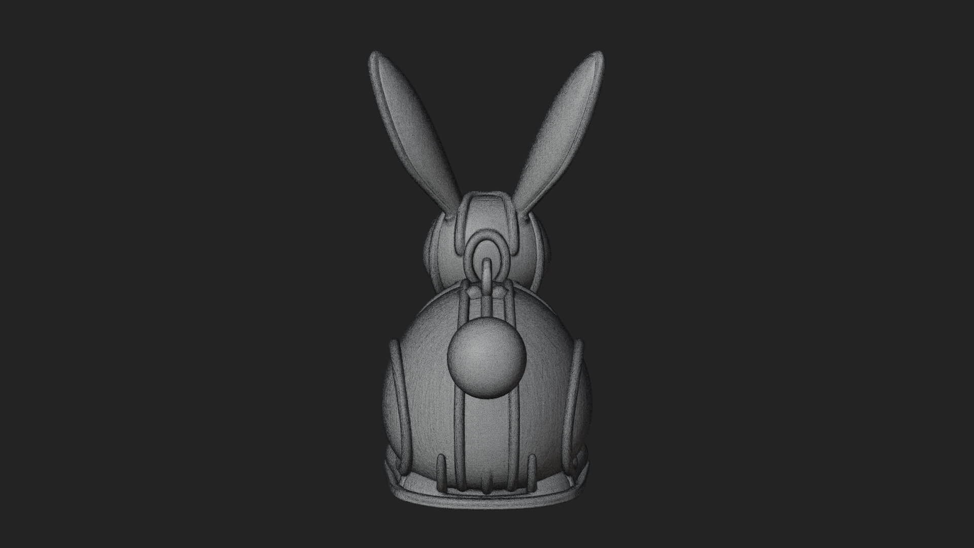 Rabbit Shaped Glass Lantern Model Design 1 3D Print Model 3D Model