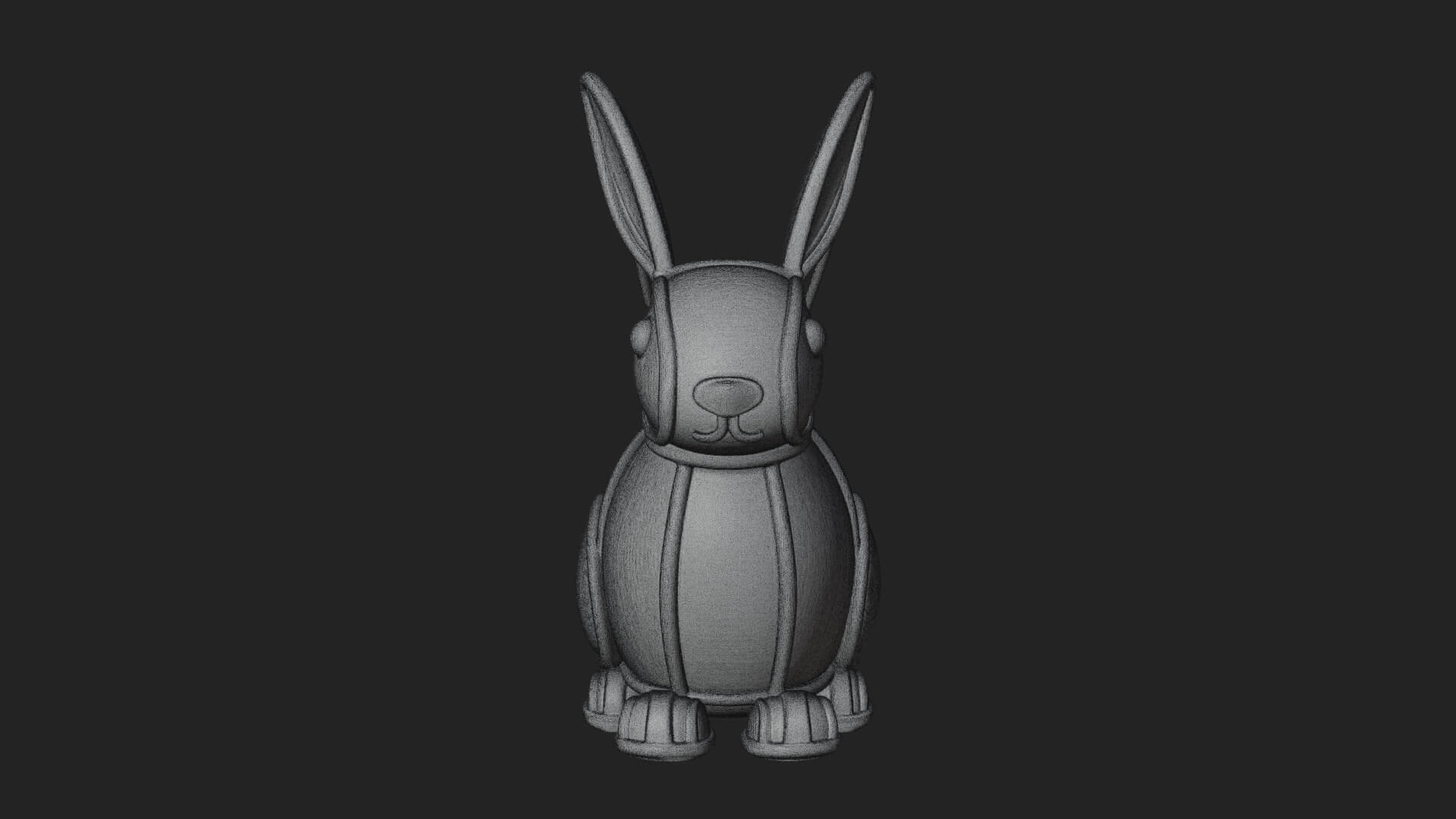 Rabbit Shaped Glass Lantern Model Design 2 3D Print Model 3D Model