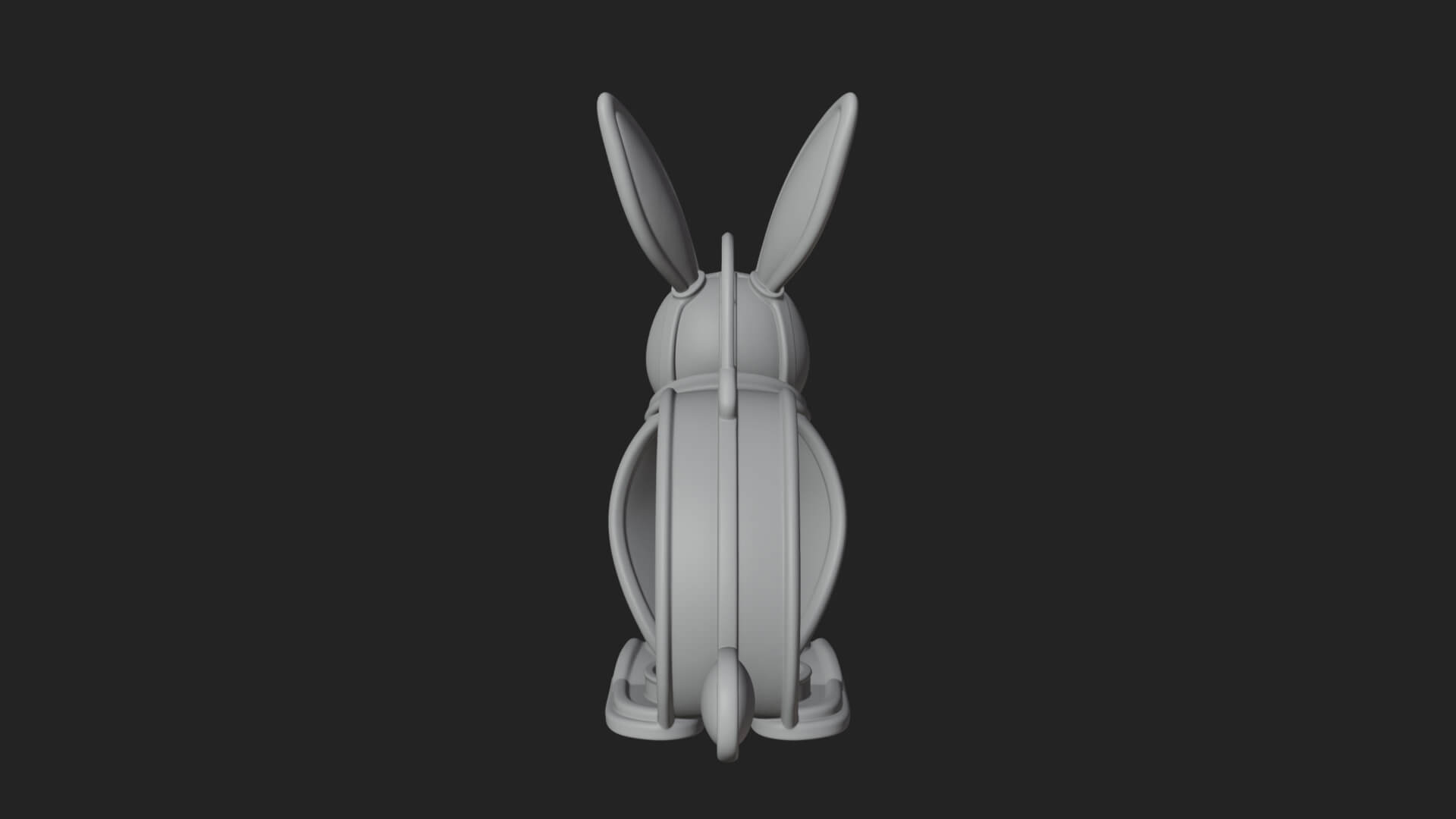 Rabbit-Shaped Glass Lantern Model Design 3 3D Print Model 3D Model