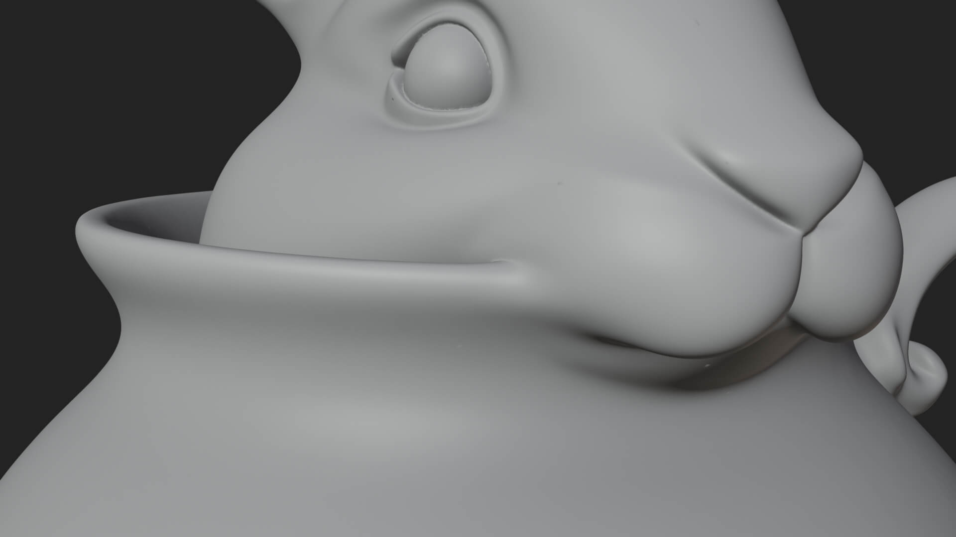 Rabbit Shaped Teapot Model Design 1 3D Print Model 3D Model