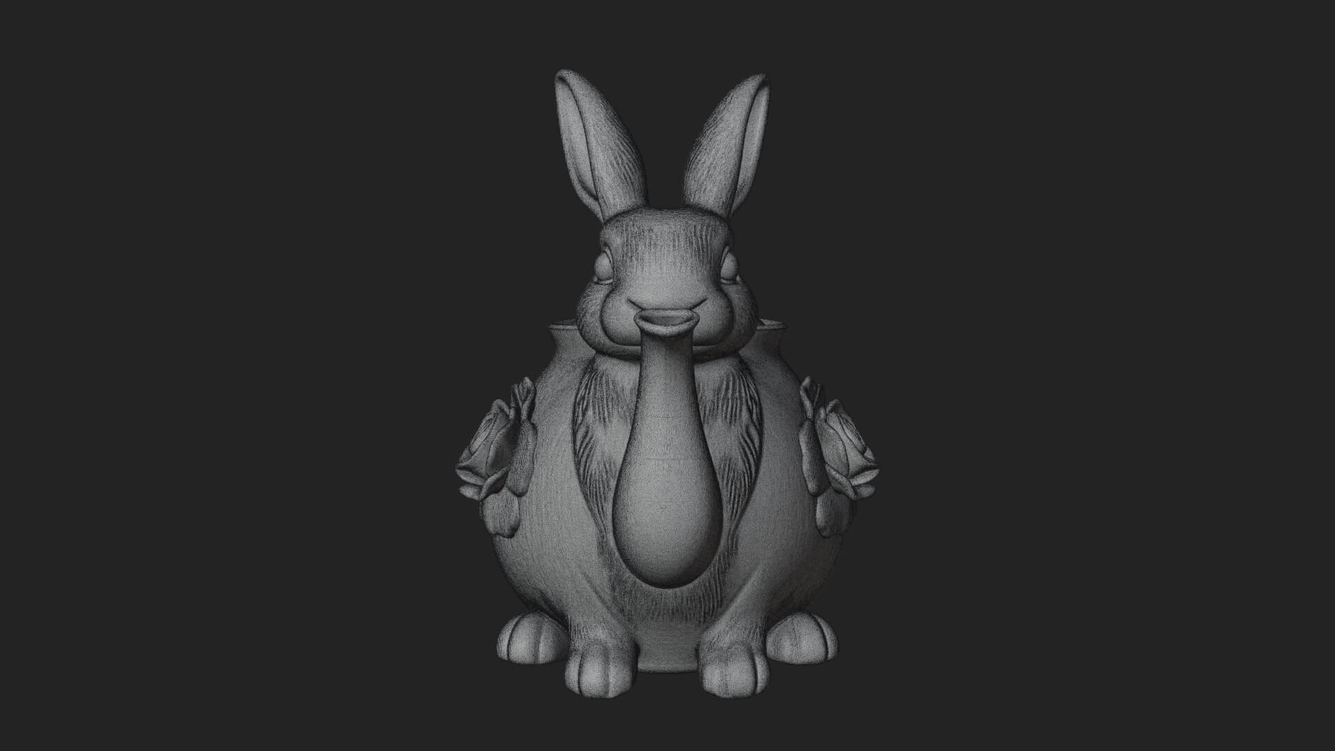 Rabbit Shaped Teapot Model Design 3 3D Print Model 3D Model