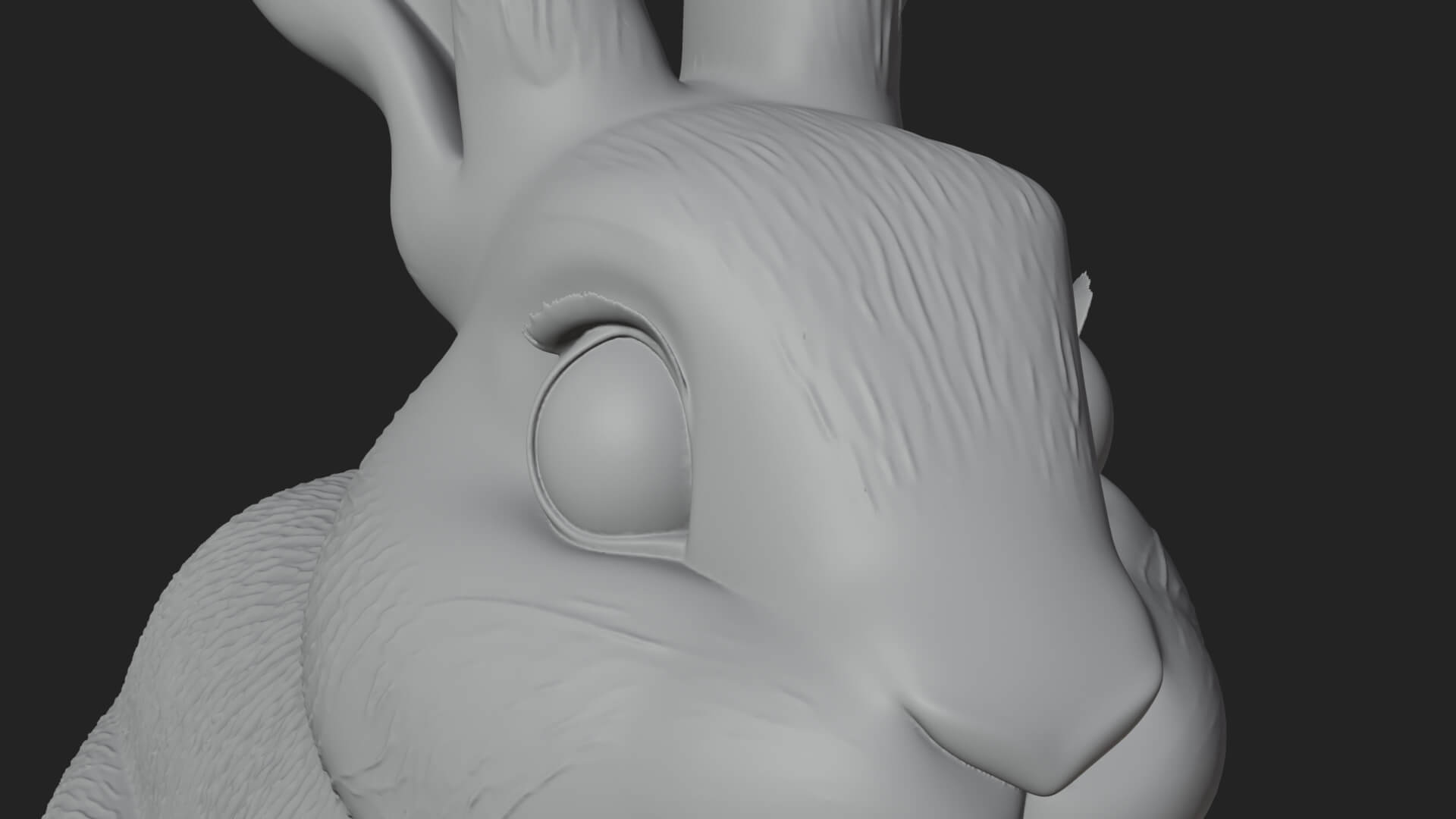 Rabbit with Carrot Statue Design 4 3D Print Model 3D Model