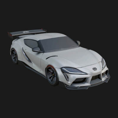 Racing Sports Car Model Design 12 3D Print Model