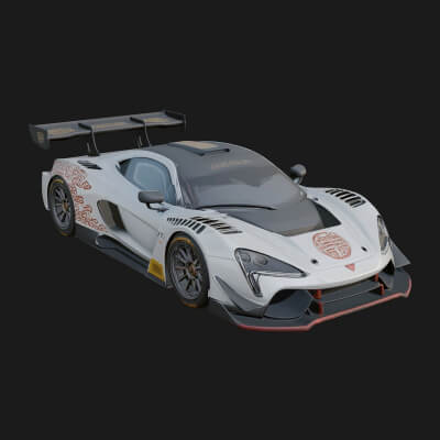 Racing Sports Car Model Design 13 3D Print Model