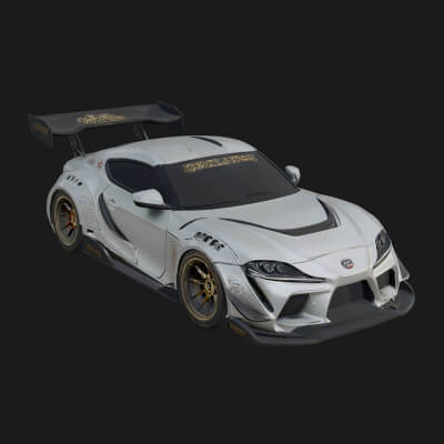 Racing Sports Car Model Design 7 3D Print Model