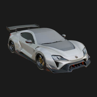 Racing Sports Car Model Design 9 3D Print Model