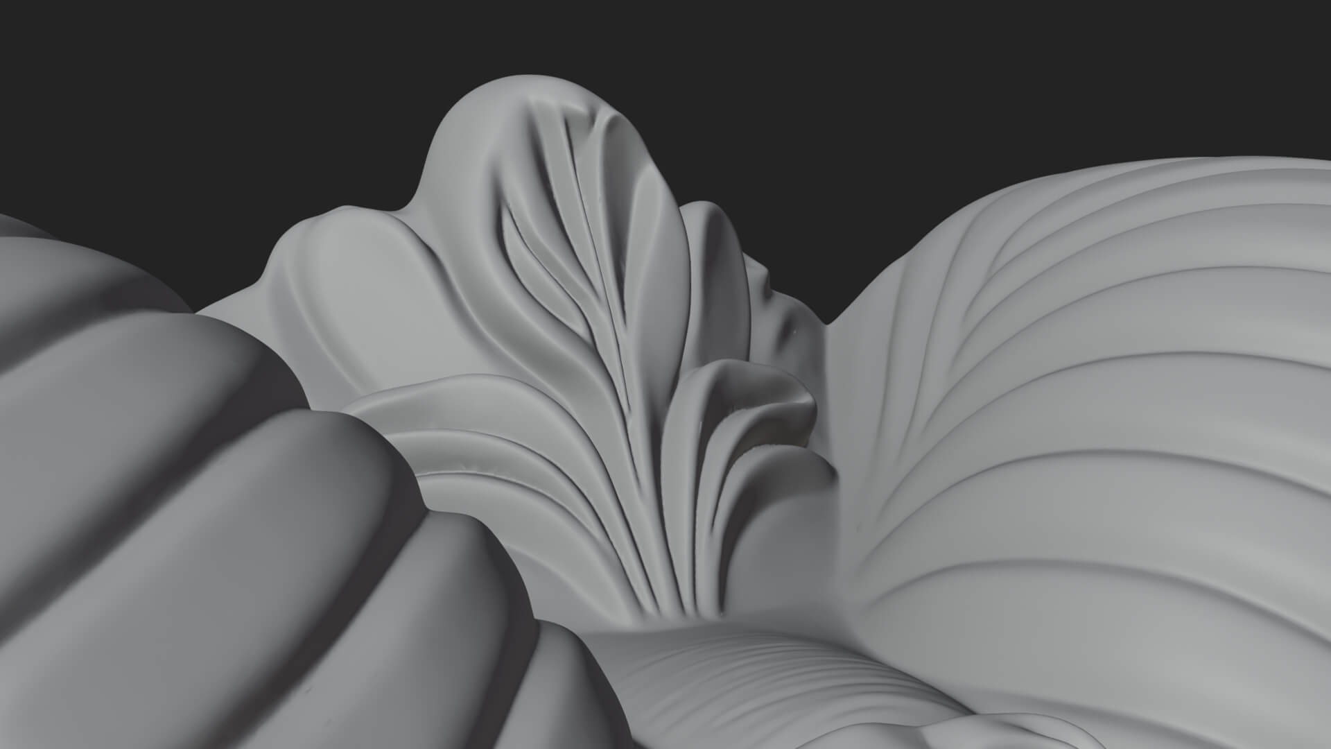 Ram Head Column Capital Design 4 3D Print Model 3D Model