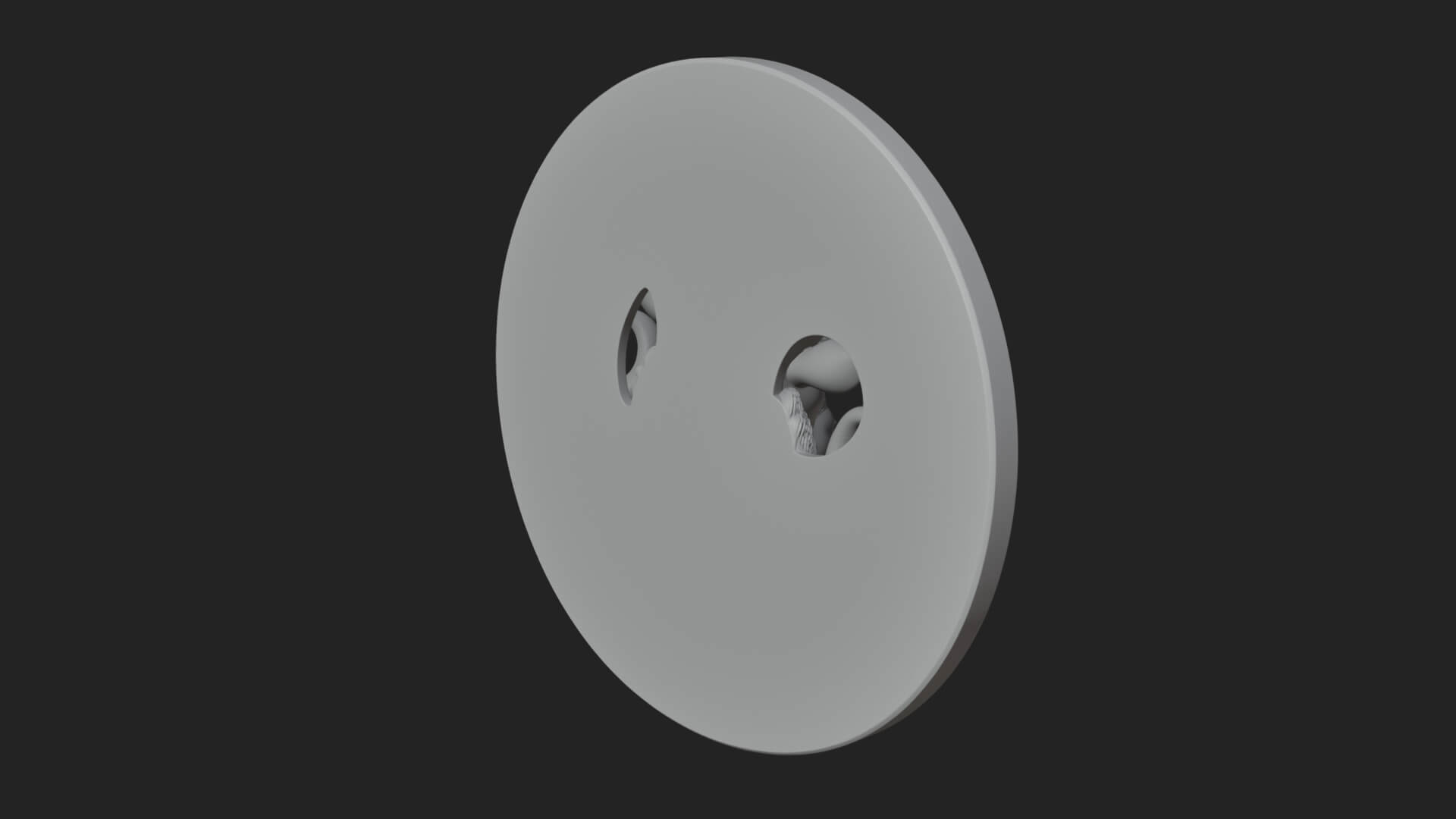 Ram Head Oval Relief Plaque Design 4 3D Print Model 3D Model