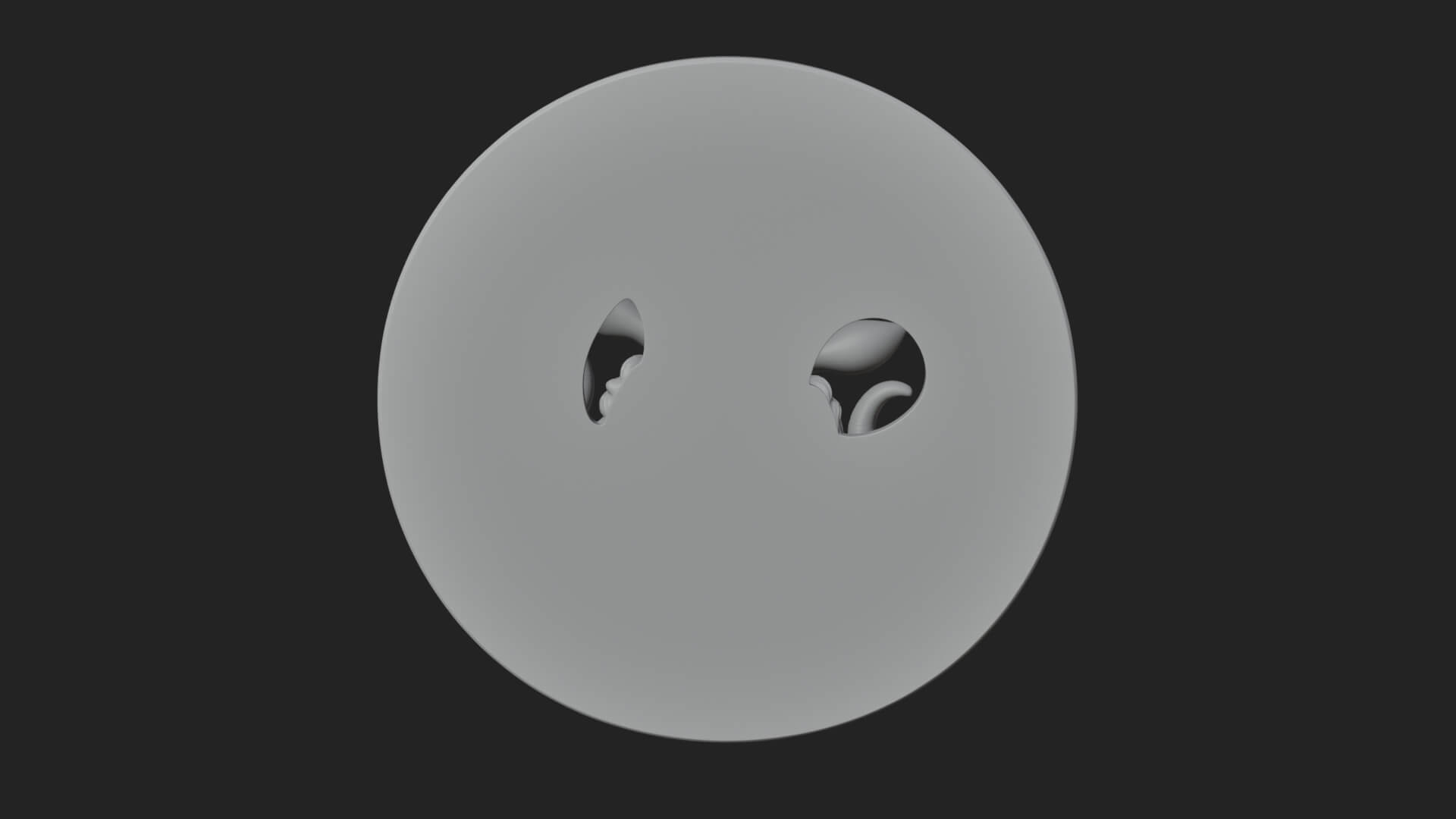Ram Head Oval Relief Plaque Design 4 3D Print Model 3D Model