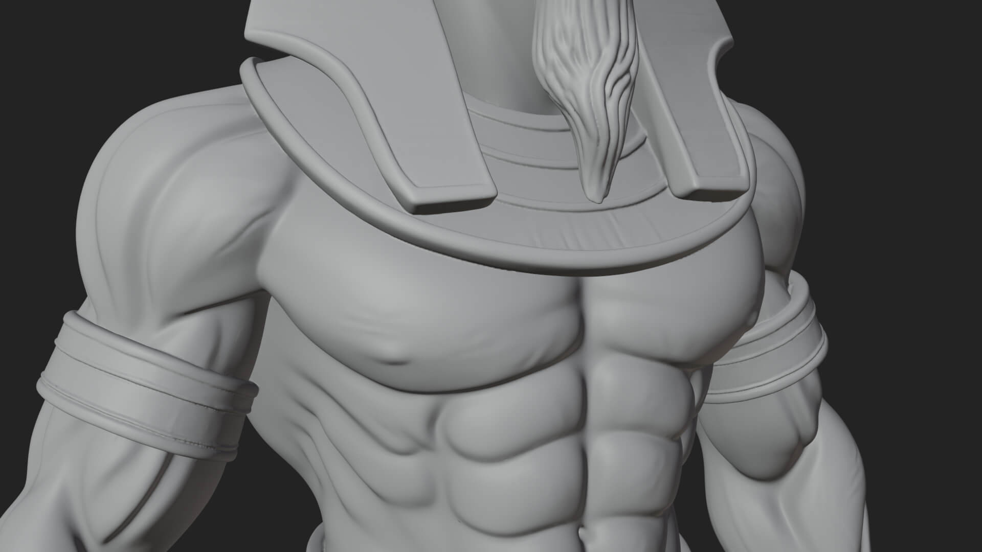 Ram-Headed Egyptian God Statue Design 2 3D Print Model 3D Model
