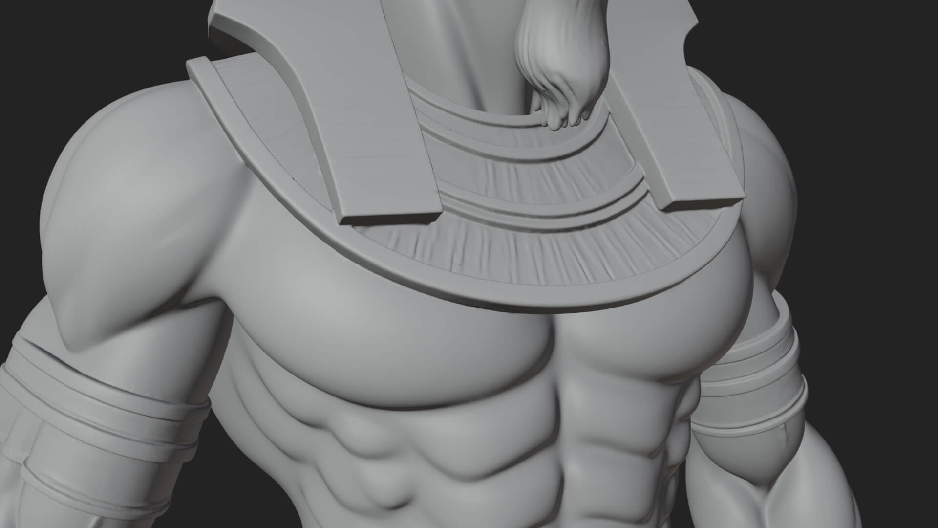 Ram-Headed Egyptian God Statue Design 4 3D Print Model 3D Model