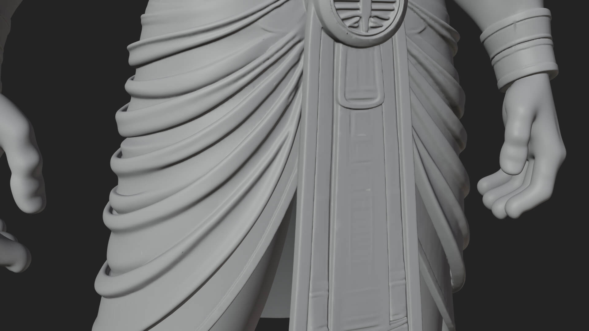 Ram-Headed Egyptian God Statue Design 4 3D Print Model 3D Model