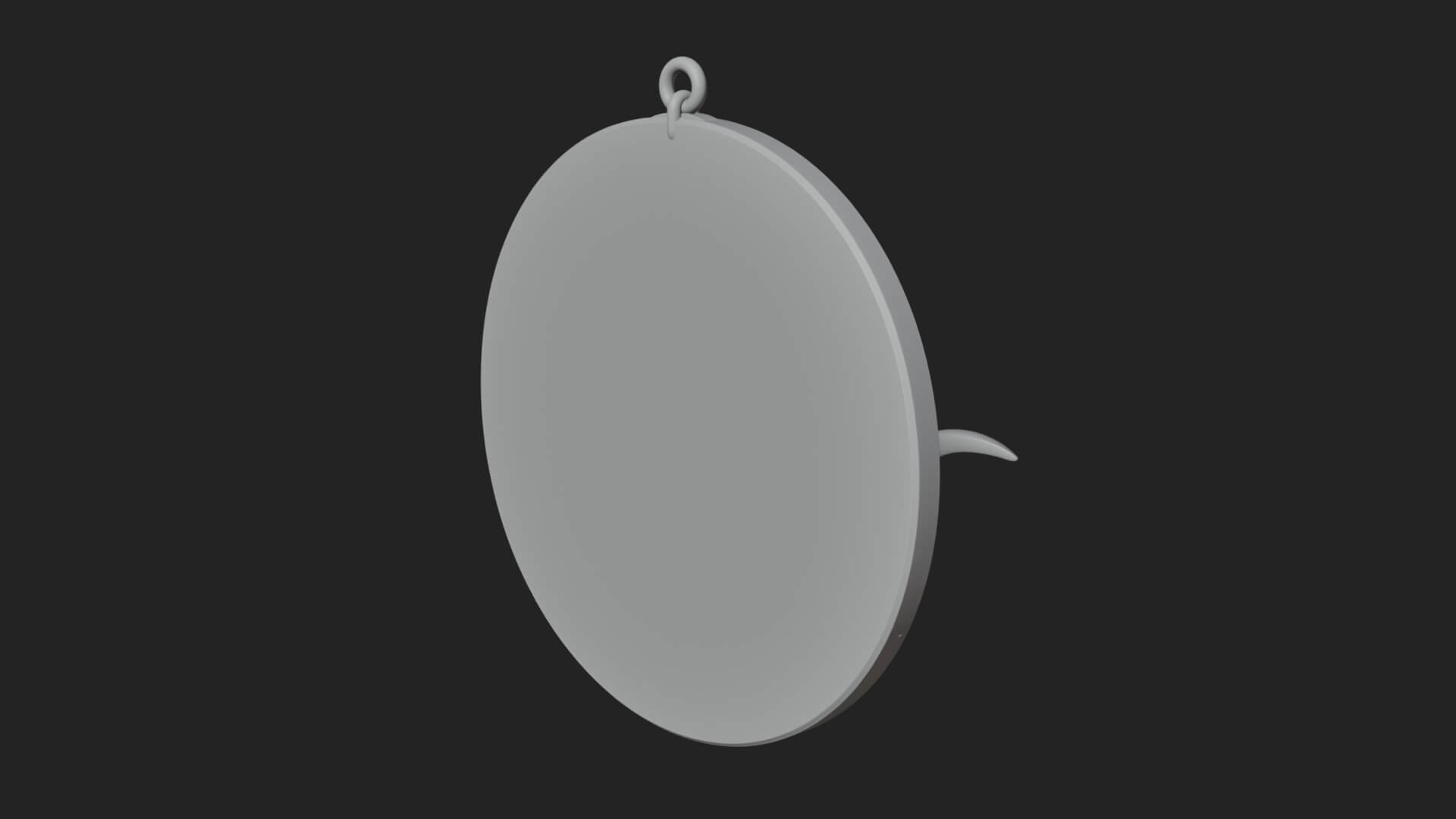 Ram Skull Oval Relief Plaque Design 4 3D Print Model 3D Model