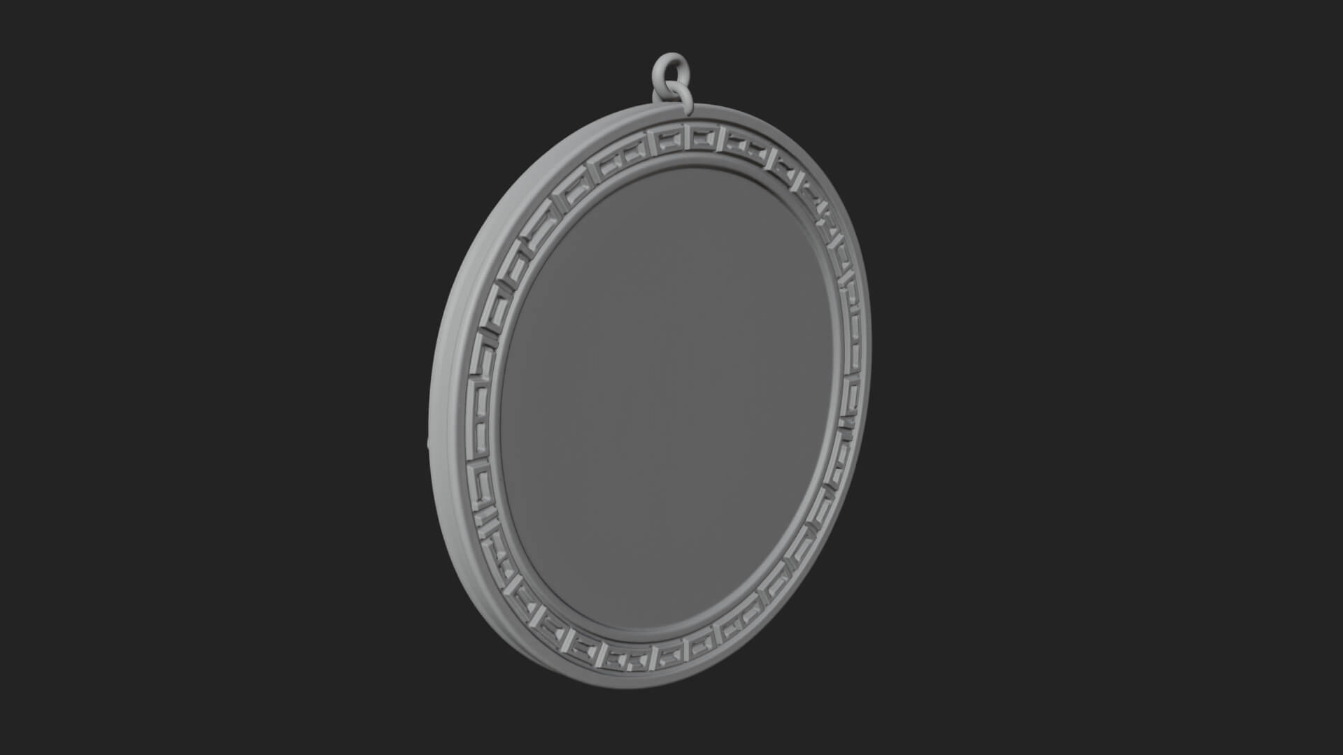 Ram Skull Oval Relief Plaque Design 7 3D Print Model 3D Model