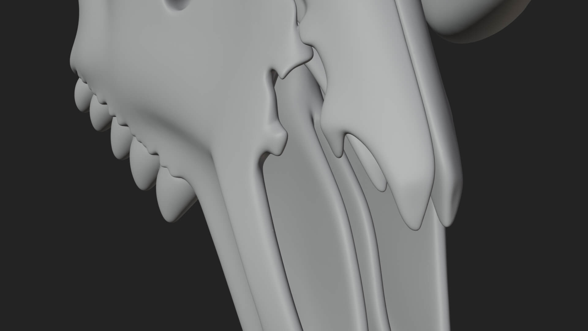 Ram Skull Wall Mount Design 11 3D Print Model 3D Model