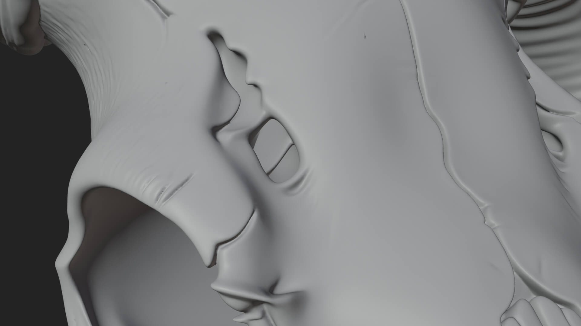 Ram Skull Wall Mount Design 9 3D Print Model 3D Model